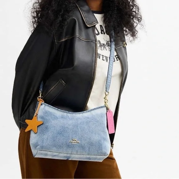 Sold. Coach Laurel in Loved denim bag with Charm. Authentic / NWT - Picture 9 of 10
